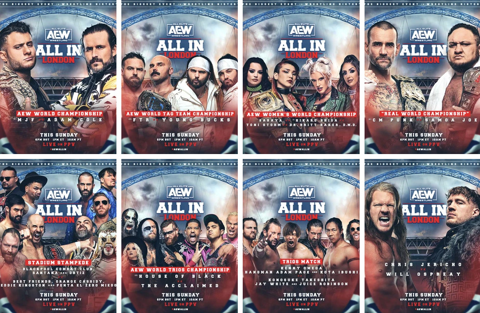 AEW All In London Live from Wembley Stadium One of the Largest Crowds Ever Tomorrow at 1 PM EST