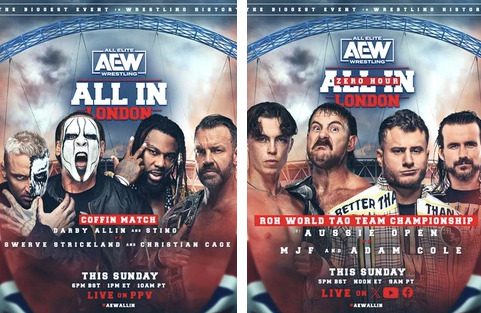 AEW All In London Live from Wembley Stadium One of the Largest Crowds Ever Tomorrow at 1 PM EST