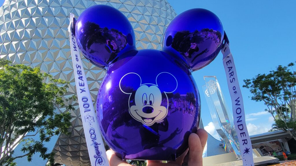 New Disney 100 Purple Mickey Mouse Balloon Popcorn Bucket Now Available
