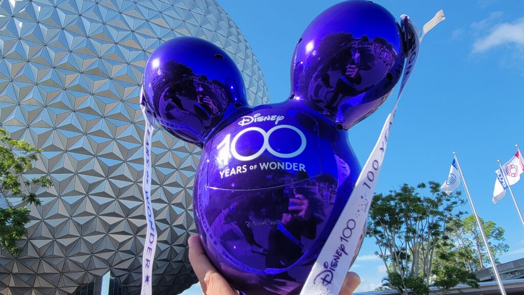 New Disney 100 Purple Mickey Mouse Balloon Popcorn Bucket Now Available