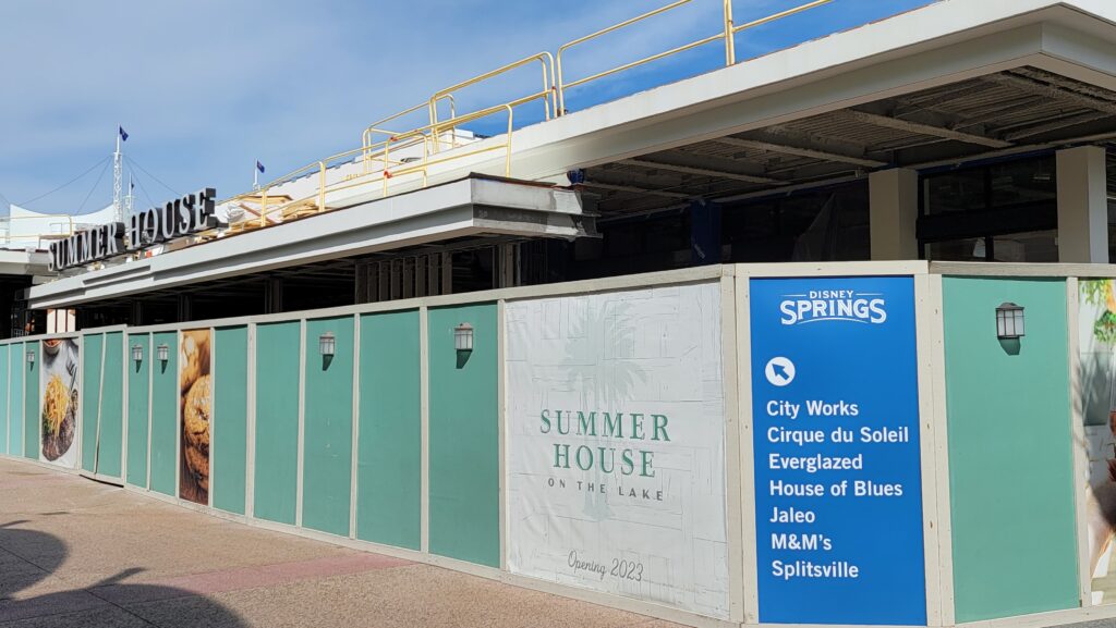 Summer House on the Lake Marquee Installed at Disney Springs