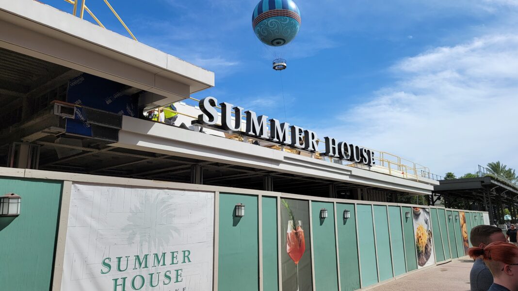 Summer House on the Lake Marquee Installed at Disney Springs