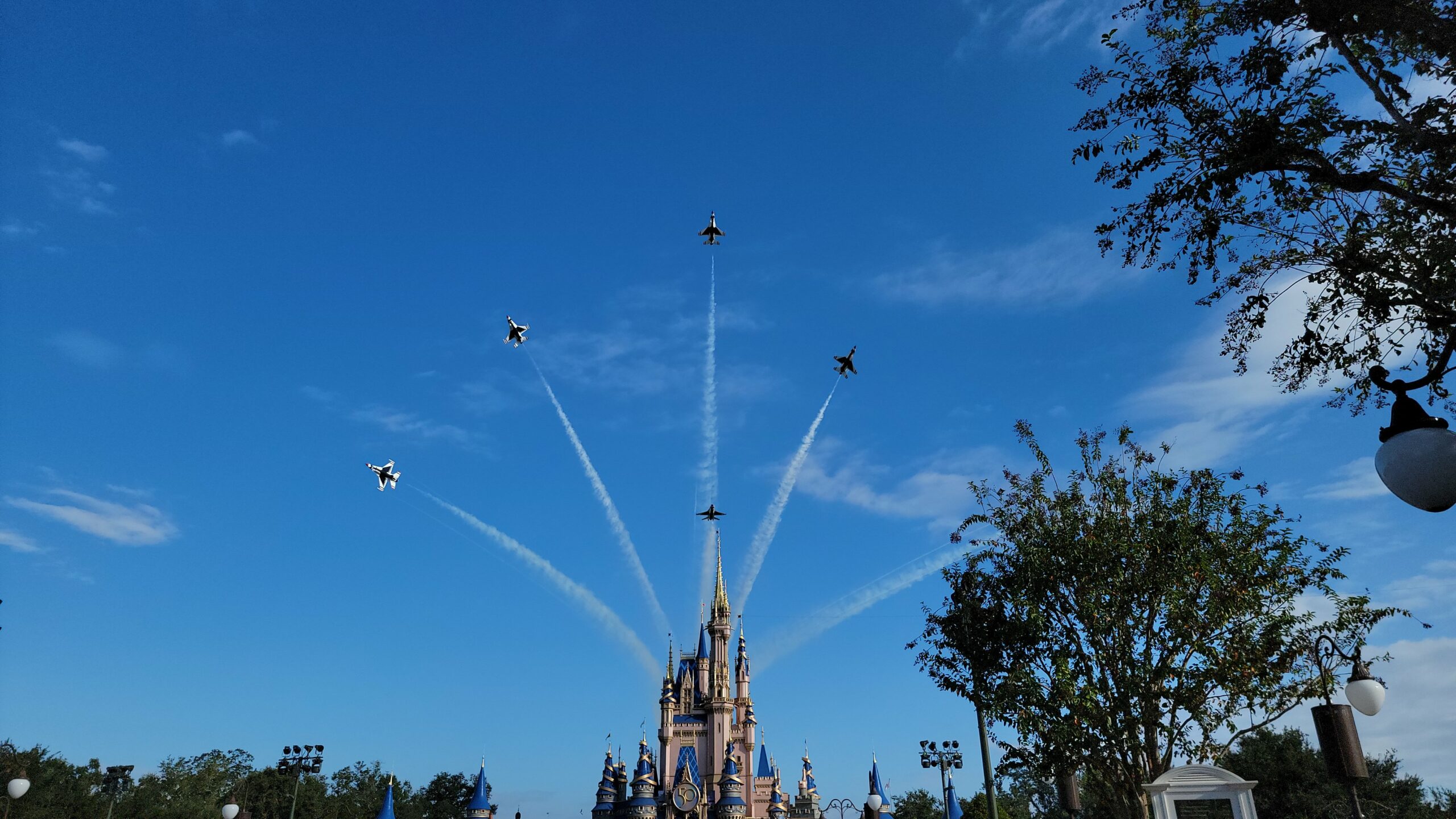 National Veterans and Military Families Month begins with a thrilling Thunderbirds flyover at the Magic Kingdom and Epcot on October 30th