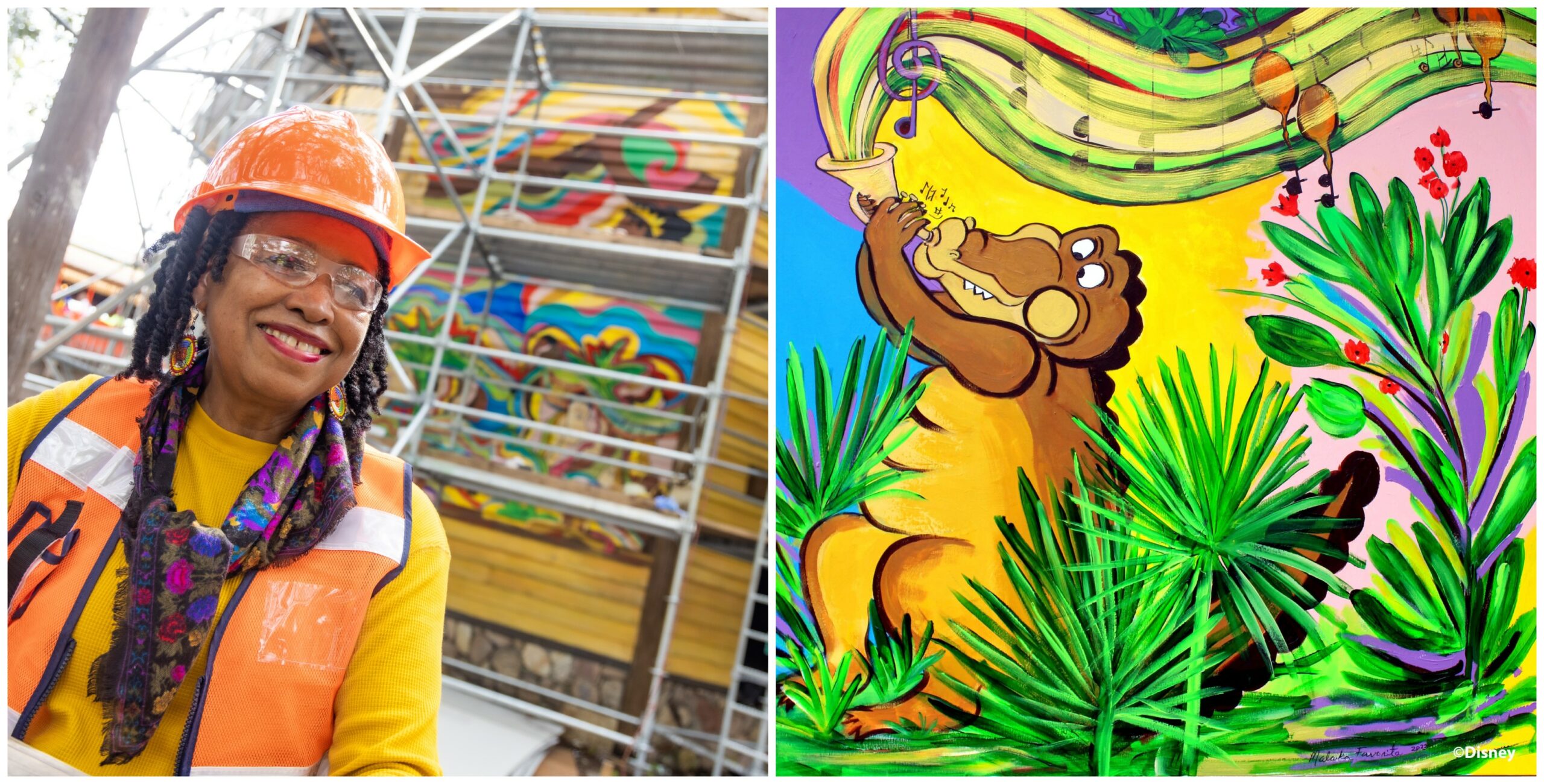 Get a First Look at the New Mural Coming to Tiana’s Bayou Adventure