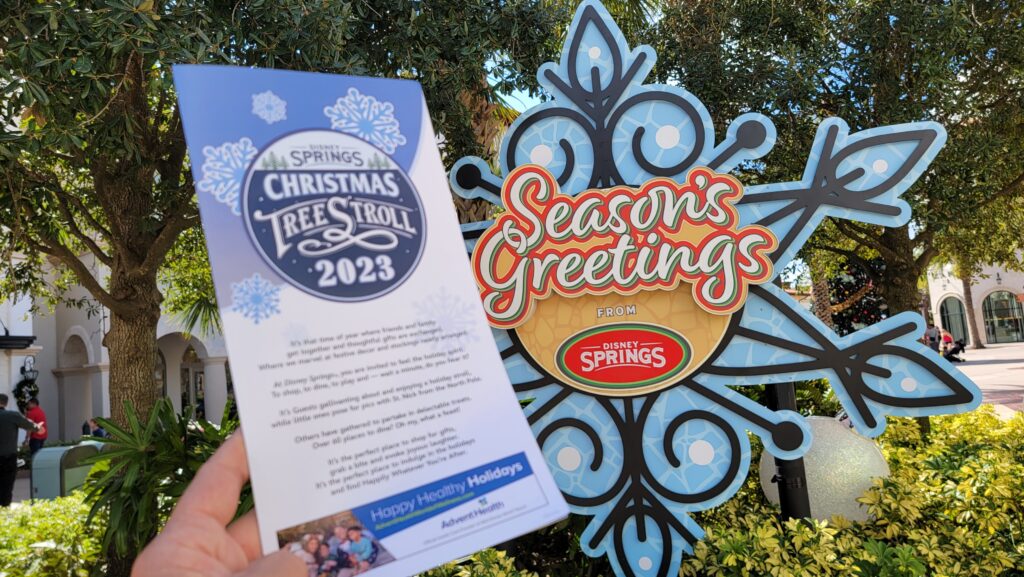 Disney Springs Christmas Tree Stroll Returns with 19 Trees and a Disney Cruise Ship