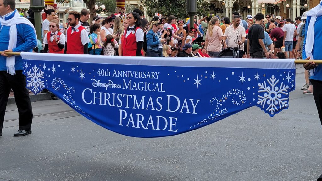 Filming for the 2023 ABC Disney Parks Magical Christmas Day Parade