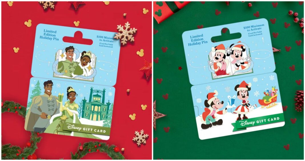 2023 Holiday Pins from Disney Gift Card