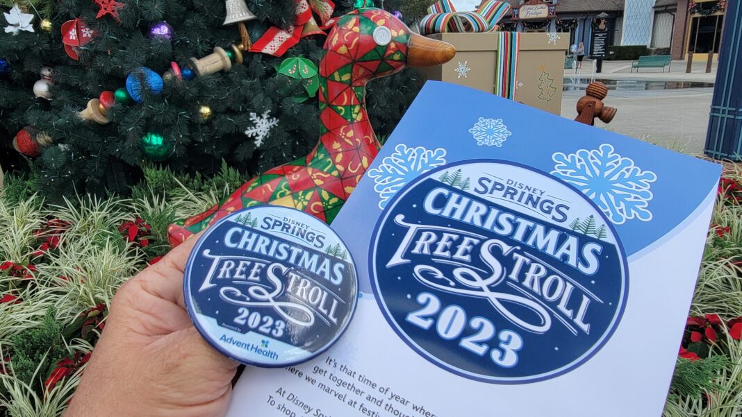 2023 Disney Springs Christmas Tree Stroll with 19 Stunning Centerpieces