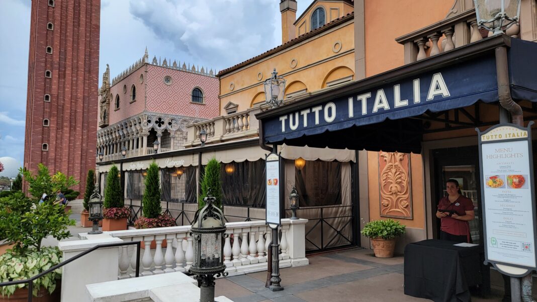 The Best Italian Restaurant in Walt Disney World 'Tutto Italia' Offers a 20% Discount for Annual Passholders for a Limited Time