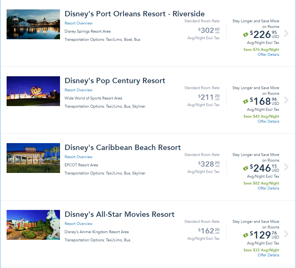 New Disney Vacation Offer Save Up to 35% on Select Disney Resort Hotels When You Stay 5 Nights or Longer