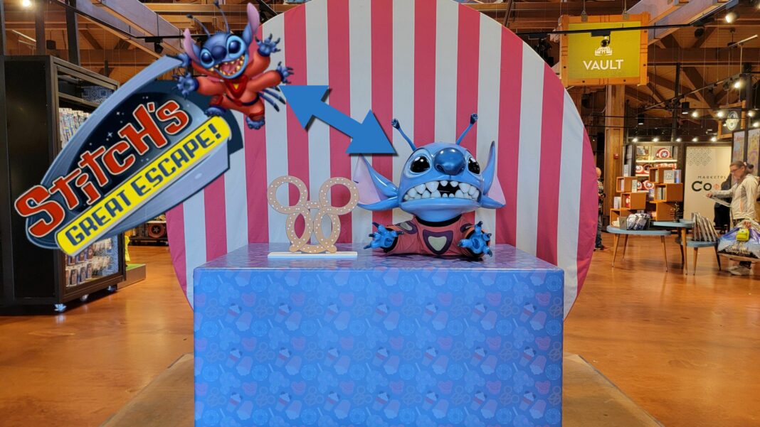 Stitch Made His Great Escape in 2020 and Shows Up at Disney Springs 4 Years Later