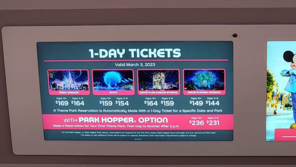 2025 Theme Park Ticket Prices Raised at Walt Disney World