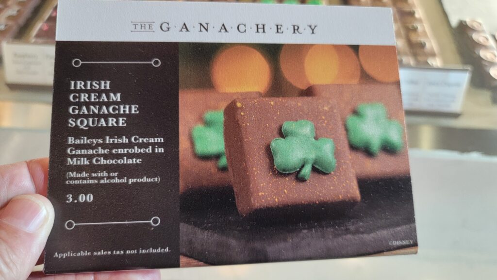 St. Patty's Specials at The Ganachery in Disney Springs Chocolate Review