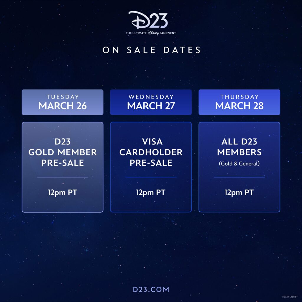 D23 Ultimate Fan Experience 2024 Ticket On-sale and Showcase Information Released