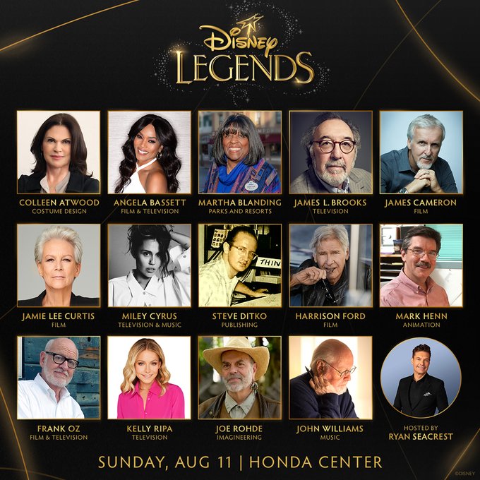 Disney 'Legends' Class of 2024 Announced for D23 Ultimate Fan Event