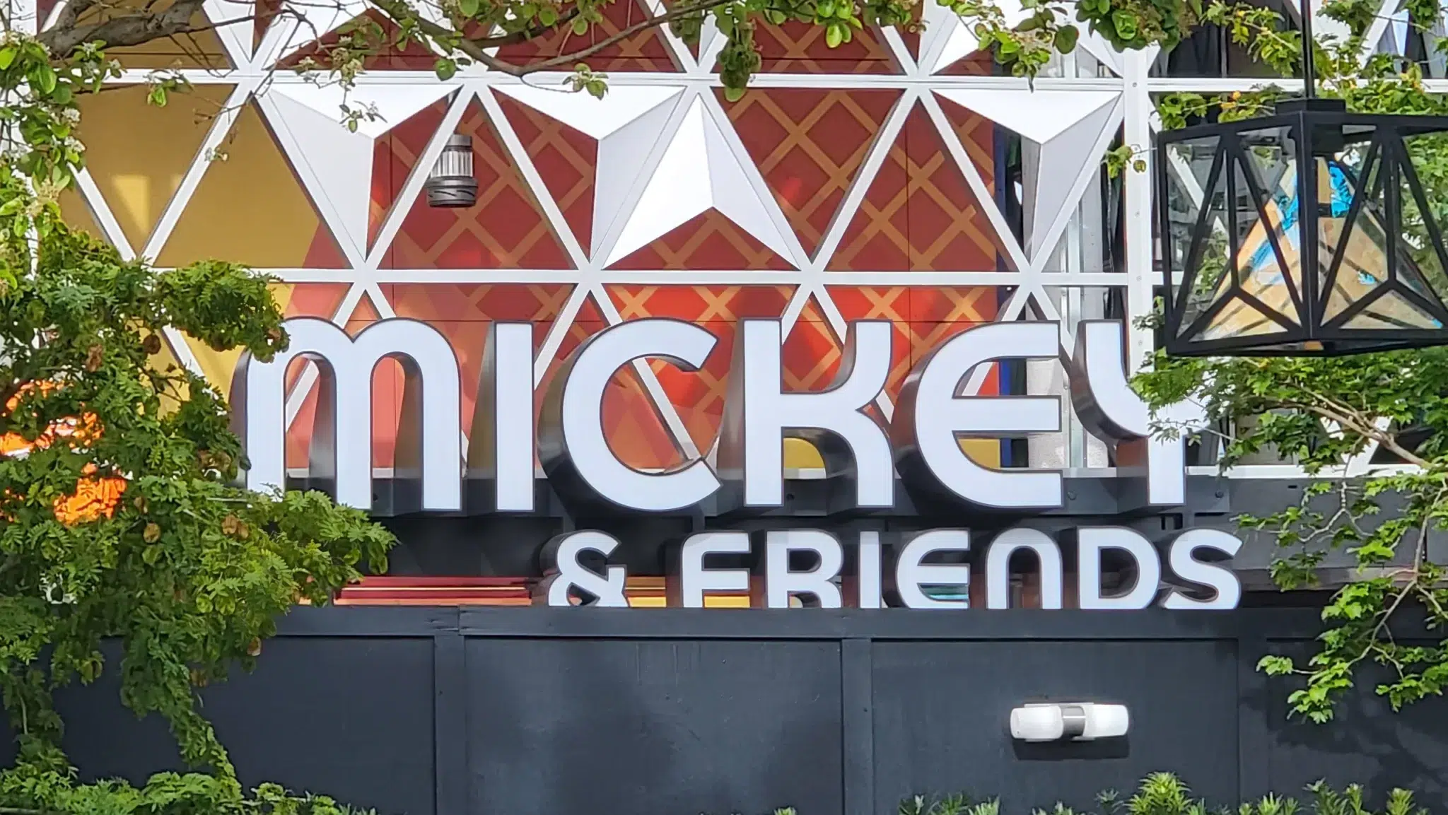 CommuniCore Hall & Plaza New Mickey & Friends Sign Revealed plus Building Light Testing