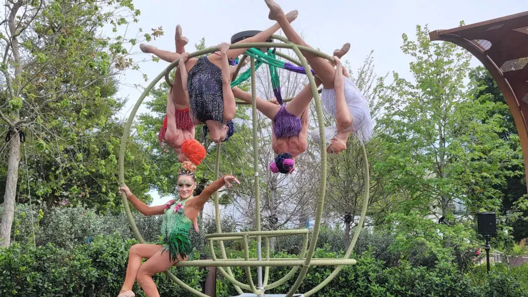 New Acrobatic 'Forces of Nature' Performance Premiers in World Celebration at Epcot