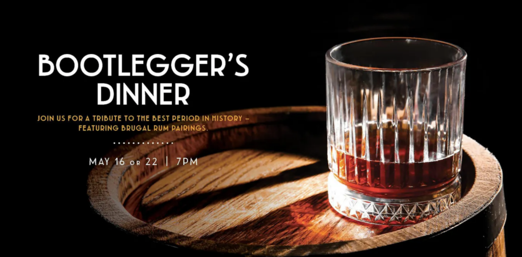 Bootlegger's Dinner Coming to Enzo's Hideaway Disney Springs May 16th and 22nd