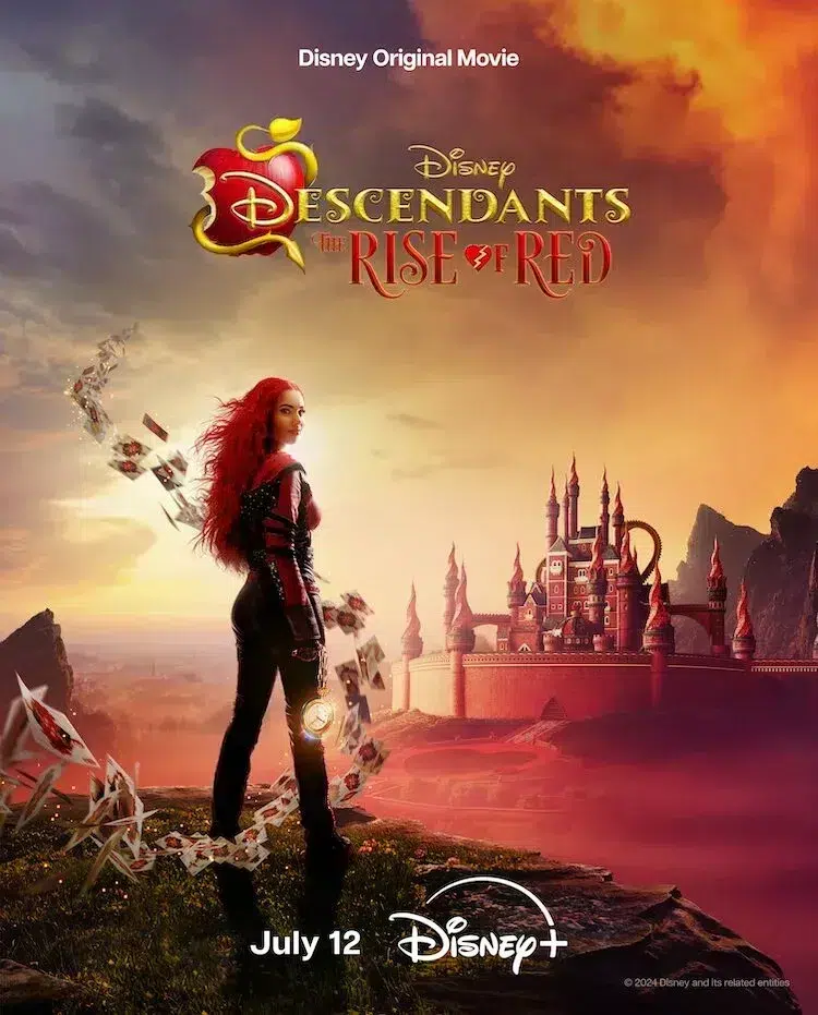 Disney+ 'Descendants: The Rise of Red' Teaser and Poster Released Premiers July 12th, 2024